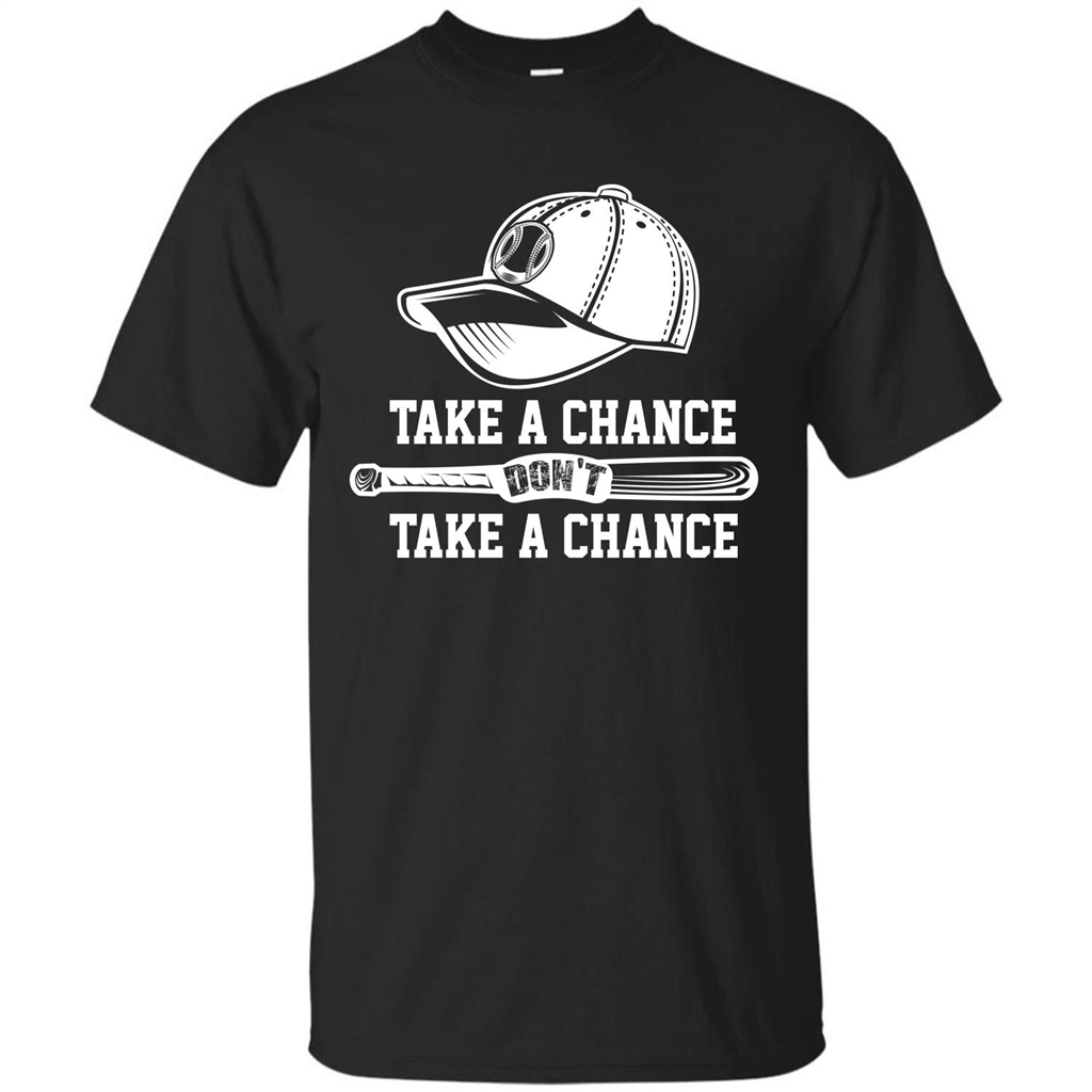 Football T-shirt Take A Chance Don't Take A Chance Black