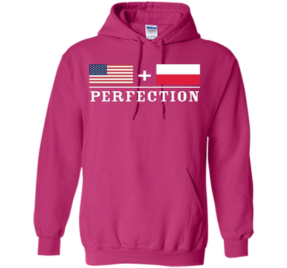 American + Polish = Perfection Flag T-Shirt shirt Heliconia