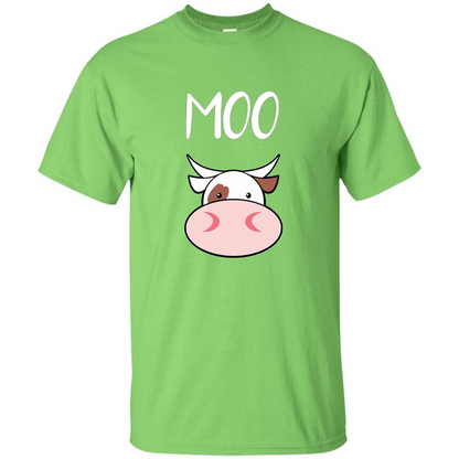 Moo Cow T-shirt Funny Farmer Graphic T Shirt
