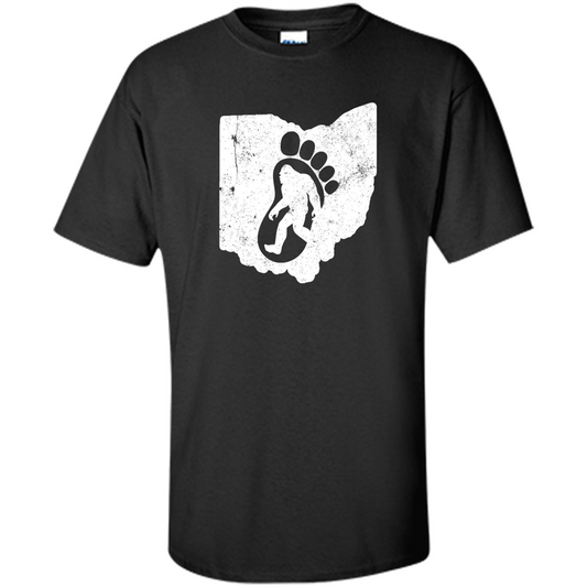 Ohio Hunting Bigfoot T-shirt Black