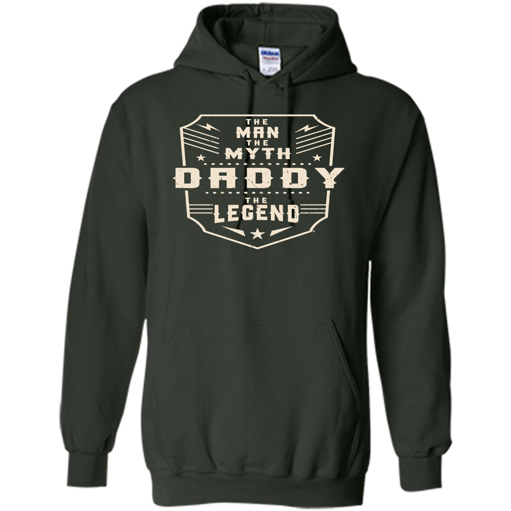 Fathers Day T-shirt The Man The Myth The Daddy The Legend Forest Green