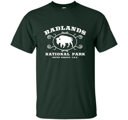Whereables: Badlands National Park T-Shirt cool shirt Forest Green