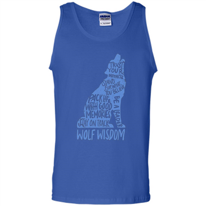 Wolf Wisdom T-shirt Trust Your Instincts Stand For What You Believe Royal