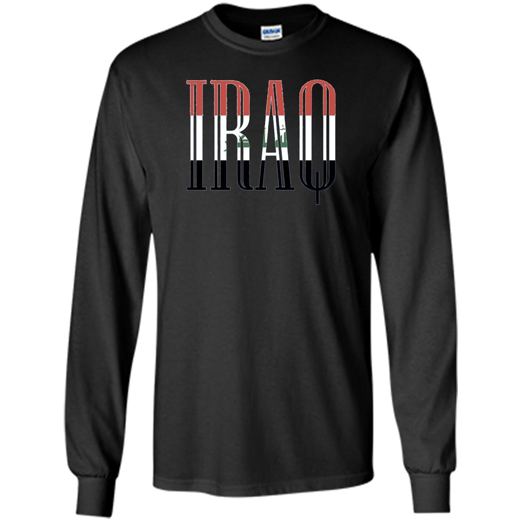 Iraq T-shirt Flag Of Iraq Black
