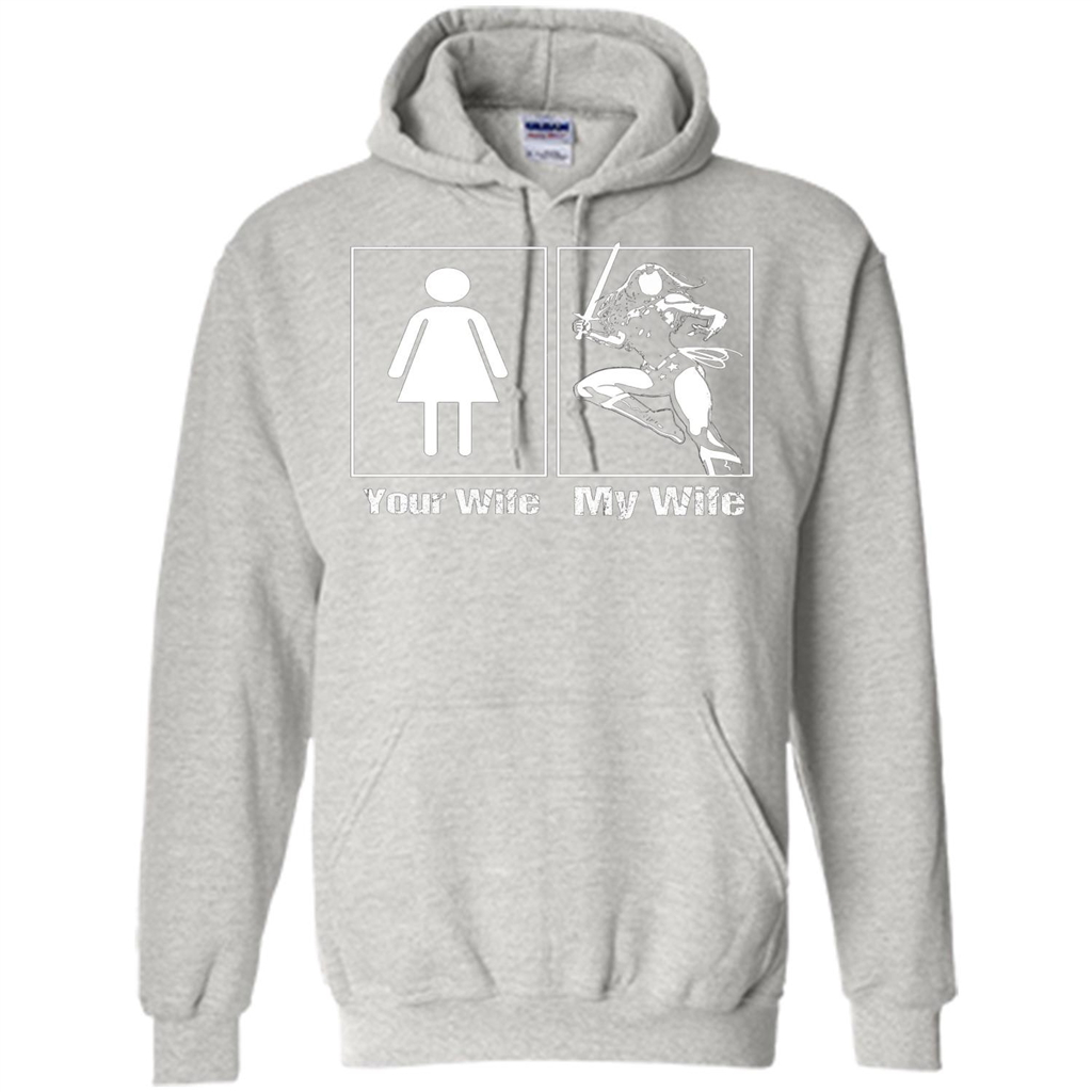 My Wife Is Super Woman T-shirt Mens Your Wife My Wife Ash