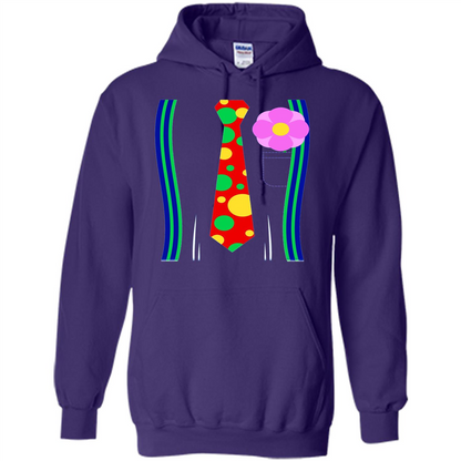 Halloween Clown Costume T-shirt Purple