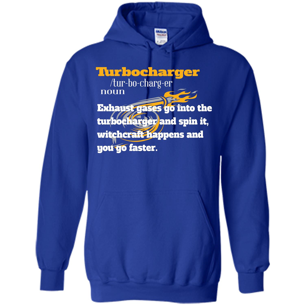 Car Lover T-shirt Turbocharger Exhaust Gases Go Into The Turbocharger Royal