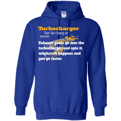 Car Lover T-shirt Turbocharger Exhaust Gases Go Into The Turbocharger Royal