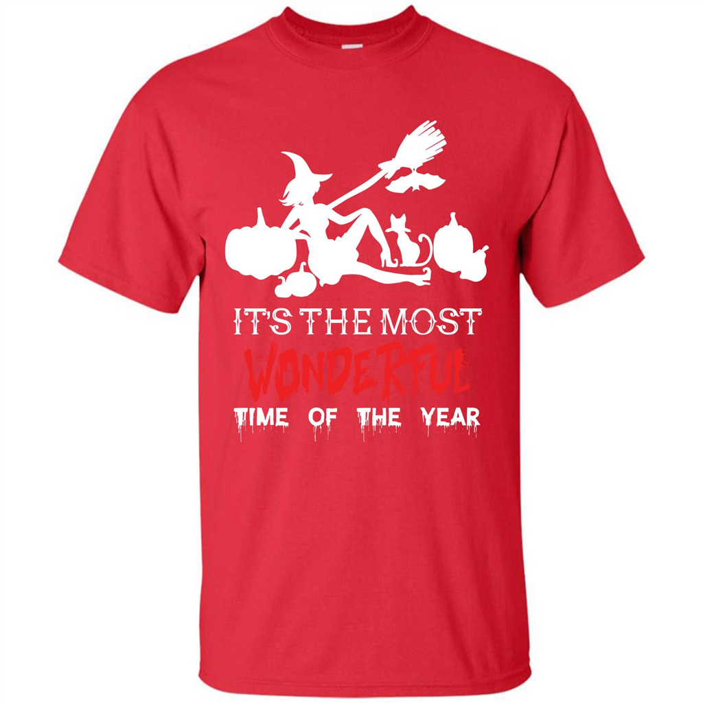 Halloween T-shirt It’s The Most Wonderful Time Of The Year Red