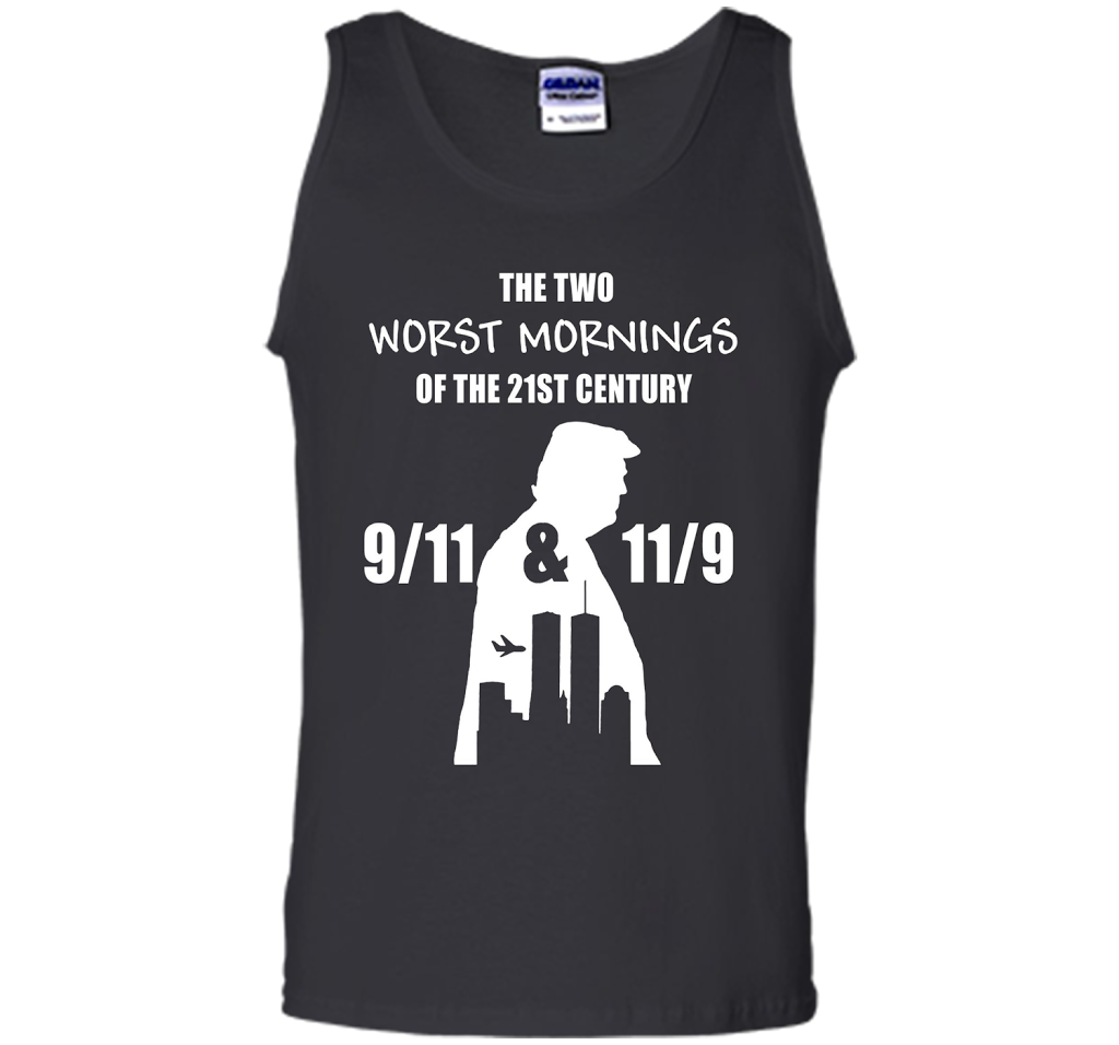 the two worst mornings of the 21st century 9/11 &amp; 11/9 cool shirt Black