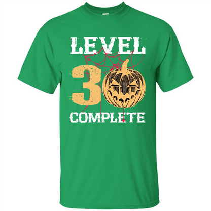 Halloween T-shirt Level 30 Complete Irish Green