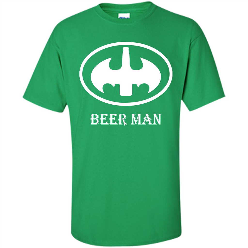 Beer Man T-shirt Funny Logo T-shirt Irish Green