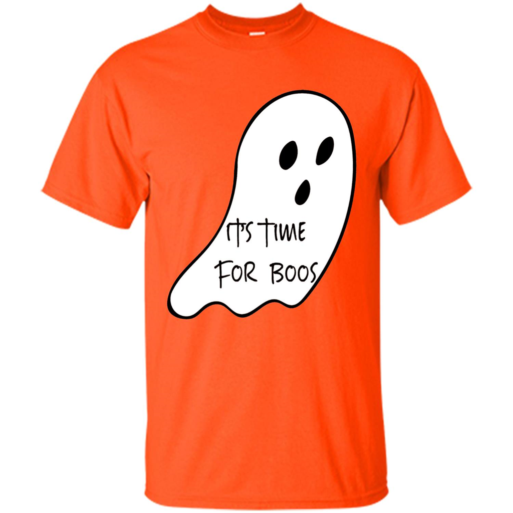 It's Time For Boos Funny Halloween T-shirt Orange