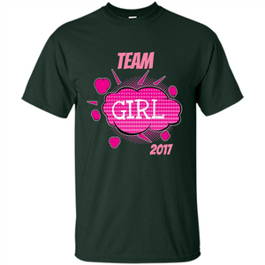 Team Girl Baby Shower Gender Reveal Party Cute Pink T-shirt