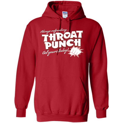 Distressed Refreshing Throat Punch Get Your Today T-Shirt Red