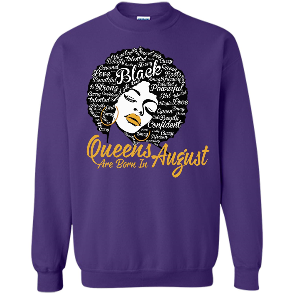 Queen Are Born In August T-shirt Orange