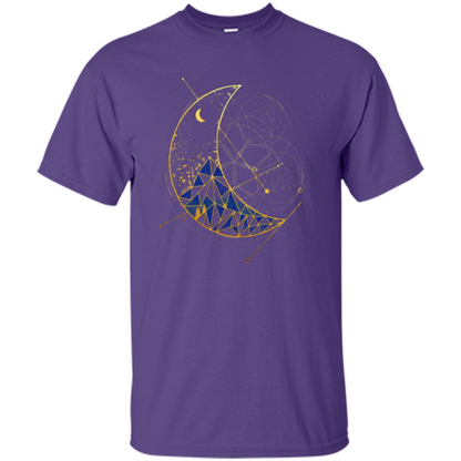 Moon Mountain T-shirt Purple