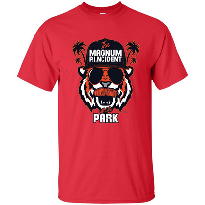 The Magnum P.I.NCIDENT At The Park T-shirt Red