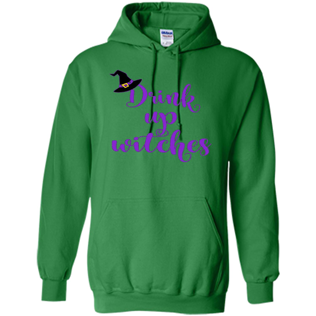Drink Up Witches Halloween Tshirt Irish Green