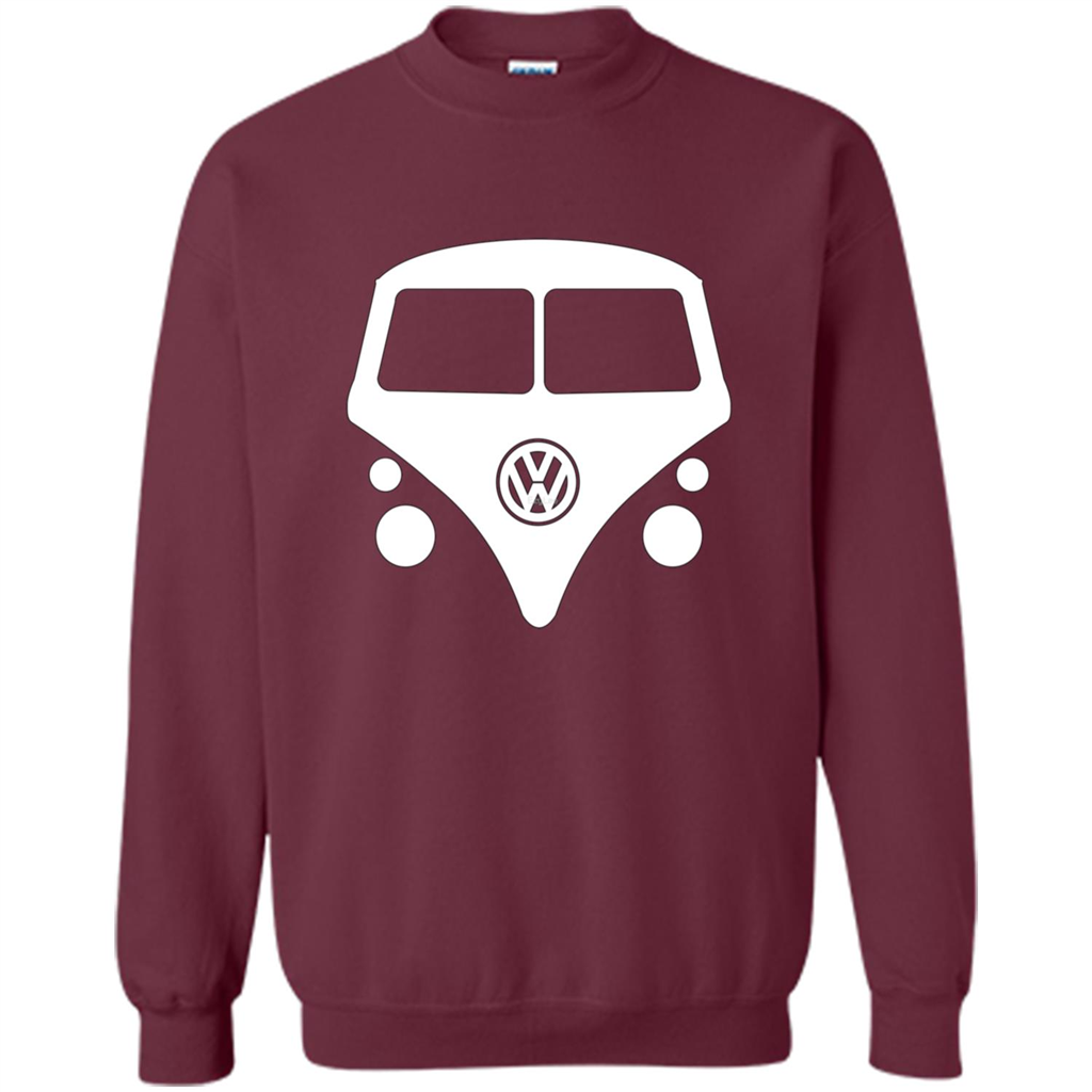 Car Lover T-shirt Split Window Kombi T-shirt Maroon
