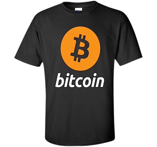 Bitcoin Logo Cryptocurrency BTC T-shirt Black