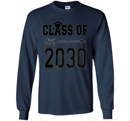 Kindergarten T-shirt Class Of 2030 Kindergarten Style T-shirt Navy