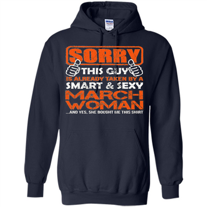 March Woman T-shirt This Guy Is Taken By A Sexy March Woman T-Shirt Navy