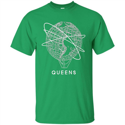 Queens New York Unisphere T-shirt Irish Green