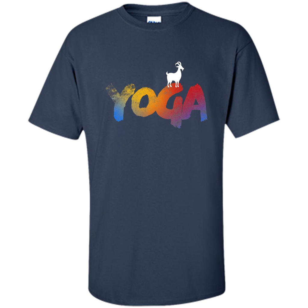 Love Goat Yoga T-shirt Yoga T-shirt Navy