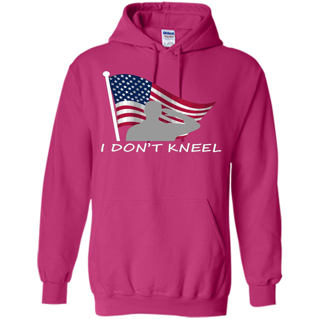 I Don't Kneel T-Shirt American Flag T-shirt Heliconia