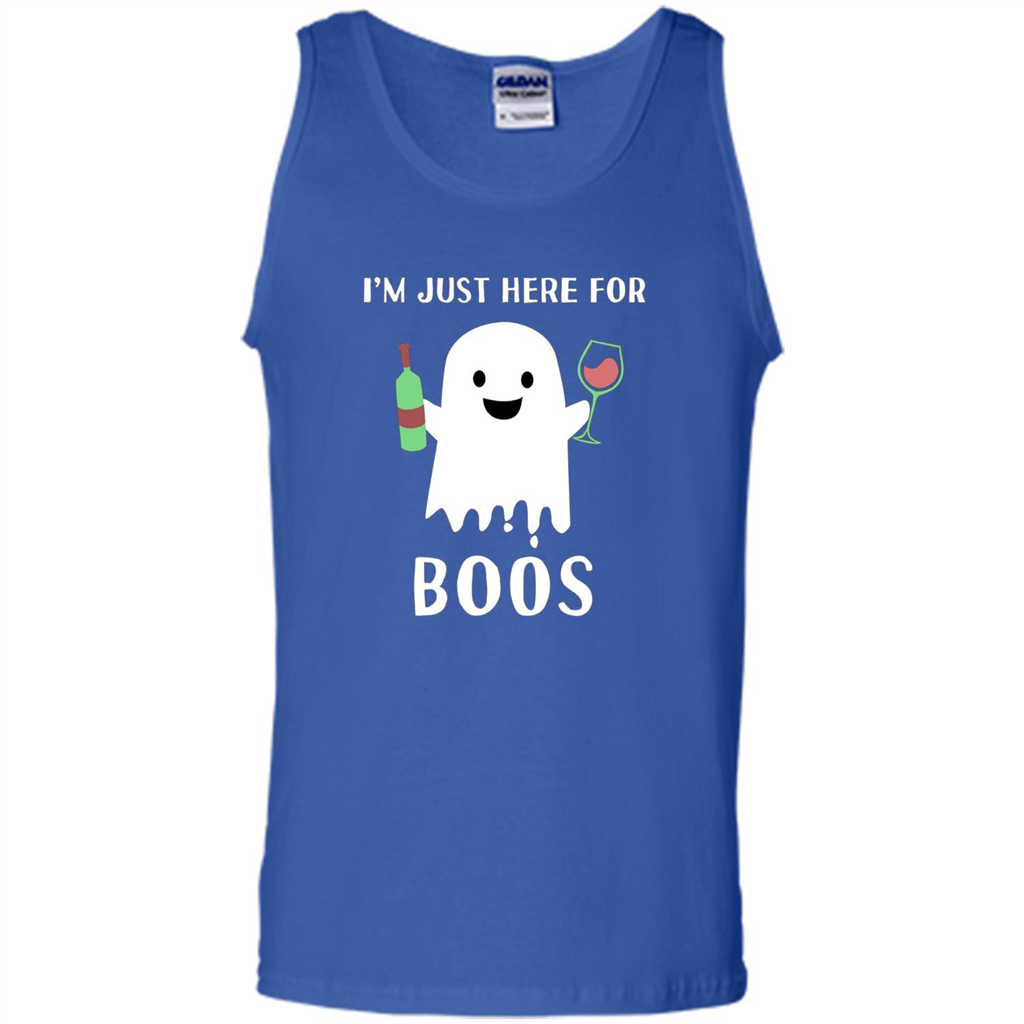 I'm Just Here For Boos T-shirt Funny Halloween Wine for Adults