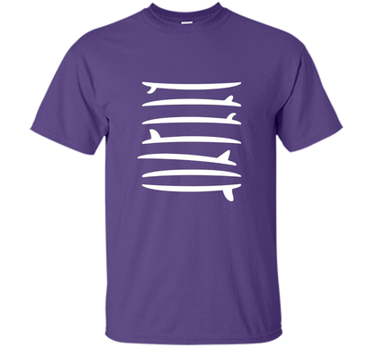 The Longboard Single Fin Surfer T-shirt Purple