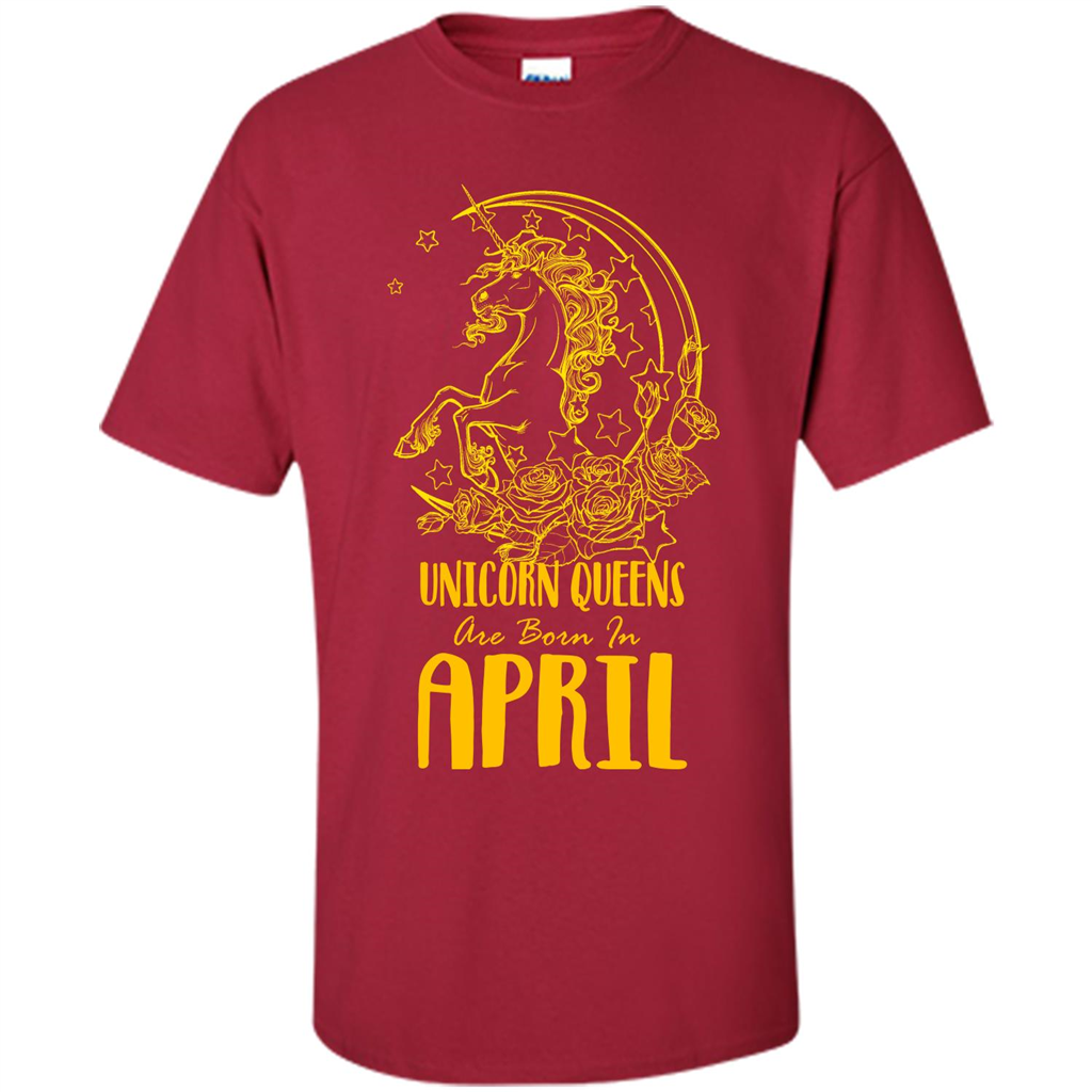 April Unicorn T-shirt Unicorn Queens Are Born In April Cardinal
