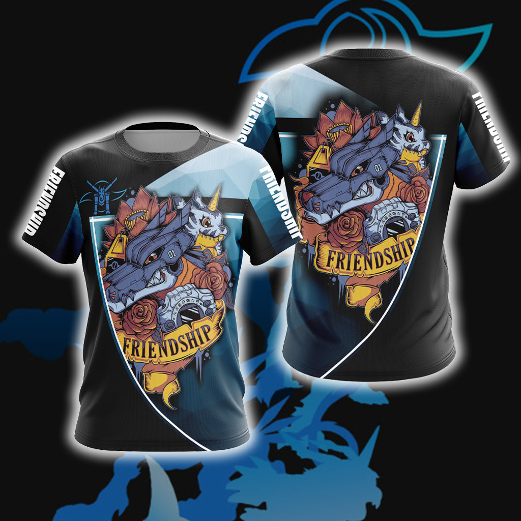Digimon - Friendship Unisex 3D T-shirt T-shirt
