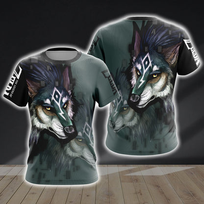 The Legend Of Zelda Link Wolf Unisex 3D T-shirt T-shirt