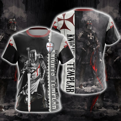 Christian - Knights Templar Unisex 3D T-shirt