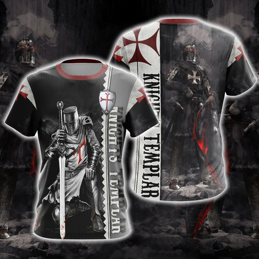 Christian - Knights Templar Unisex 3D T-shirt