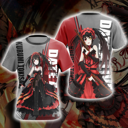 Date A Live Kurumi Tokisaki 3D T-shirt T-shirt