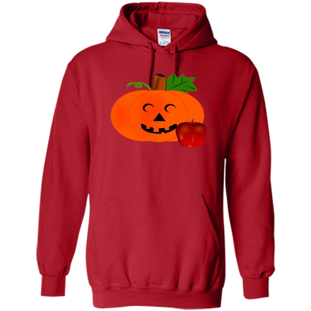 Cute Teacher Pumpkin Apple Halloween Costume T-shirt Red
