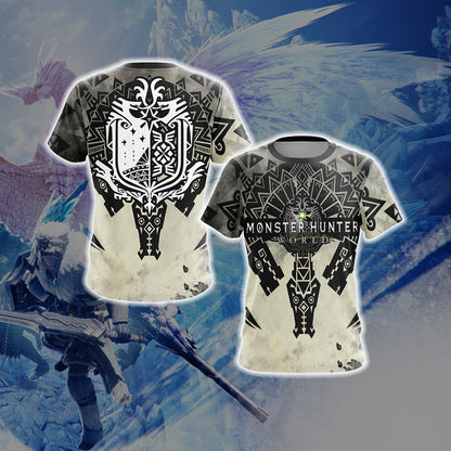 Monster Hunter World Logo Unisex 3D T-shirt T-shirt