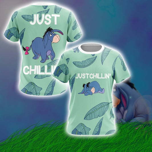 Eeyore Just Chillin Style Unisex 3D T-shirt T-shirt