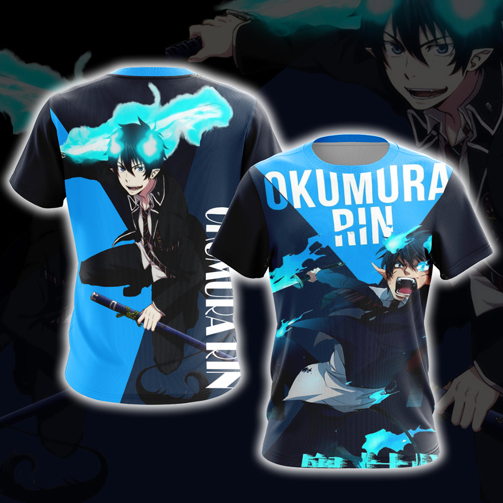 Blue Exorcist - Rin Unisex 3D T-shirt