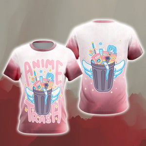 Kawaii Japanese Anime Trash Unisex 3D T-shirt