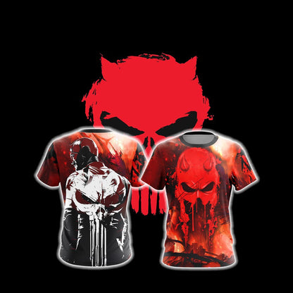The Punisher Daredevil New Unisex 3D T-shirt T-shirt