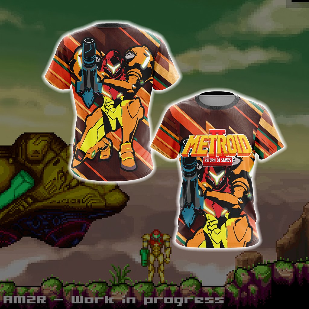 Metroid 2 - Samus Unisex 3D T-shirt T-shirt