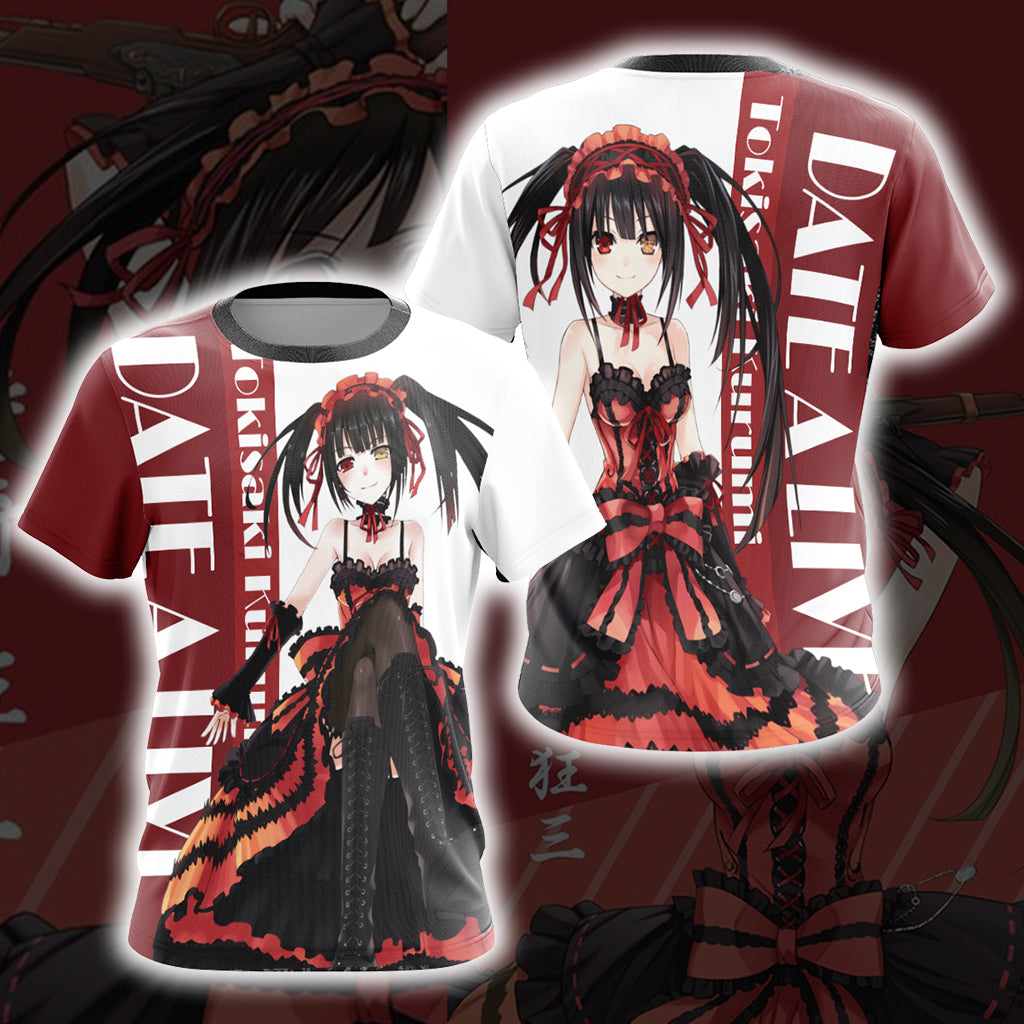 Date A Live Tokisaki Kurumi Unisex 3D T-shirt