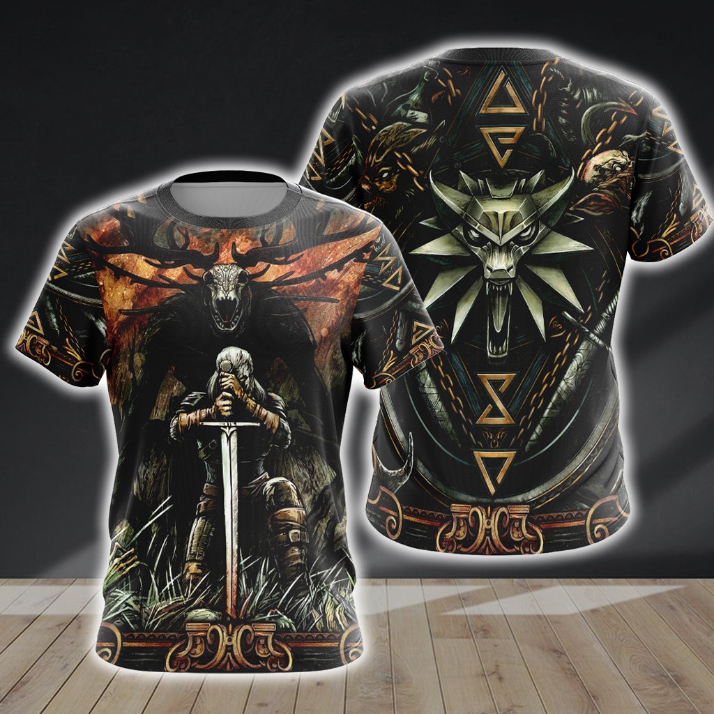 Witcher Symbol Unisex 3D T-shirt T-shirt