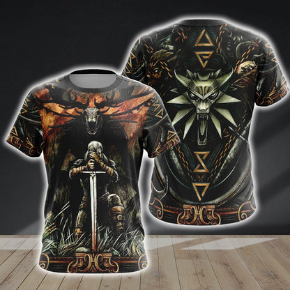 Witcher Symbol Unisex 3D T-shirt T-shirt