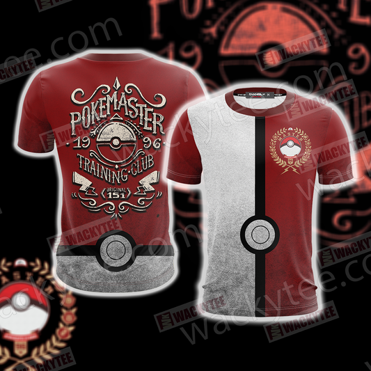 Pokemon - Pokemaster Training Club Unisex 3D T-shirt T-shirt
