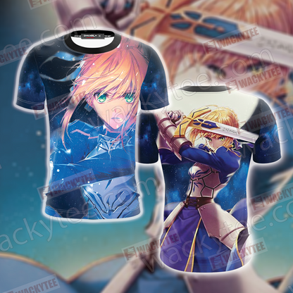 Fate/Stay Night Saber 3D T-shirt T-shirt